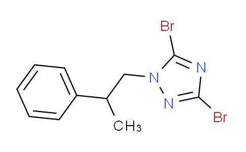 CAS No. 1240567-99-0, 3,5-Dibromo-1-(2-phenylpropyl)-1H-1,2,4-triazole