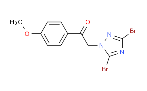 CAS No. 917219-33-1, 2-(3,5-Dibromo-1H-1,2,4-triazol-1-yl)-1-(4-methoxyphenyl)ethan-1-one