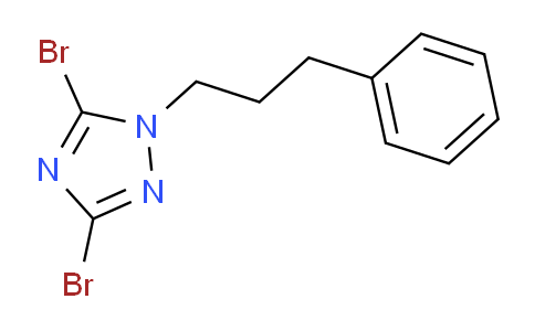CAS No. 1240580-01-1, 3,5-Dibromo-1-(3-phenylpropyl)-1H-1,2,4-triazole