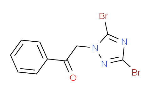 CAS No. 320424-29-1, 2-(3,5-Dibromo-1H-1,2,4-triazol-1-yl)-1-phenylethan-1-one