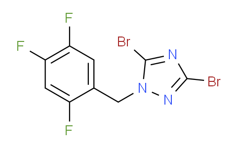 CAS No. 1240571-47-4, 3,5-Dibromo-1-[(2,4,5-trifluorophenyl)methyl]-1h-1,2,4-triazole