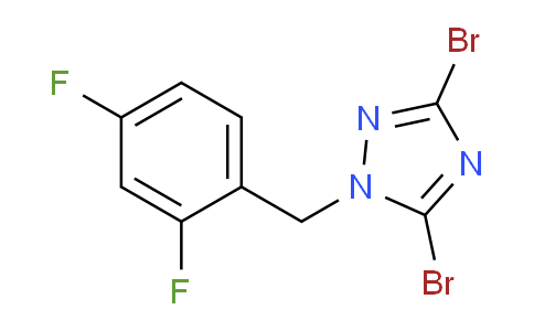 CAS No. 1240580-09-9, 3,5-Dibromo-1-[(2,4-difluorophenyl)methyl]-1h-1,2,4-triazole