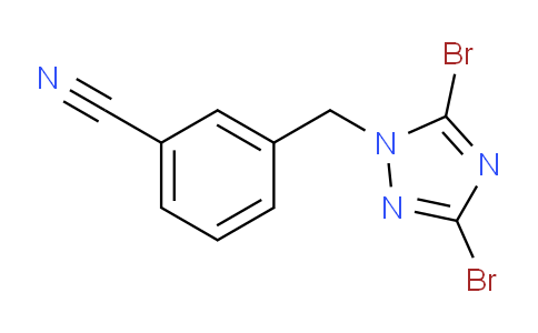 CAS No. 1240568-38-0, 3-[(3,5-Dibromo-1h-1,2,4-triazol-1-yl)methyl]benzonitrile