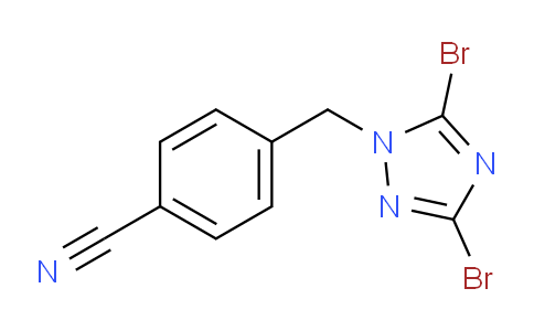 CAS No. 1240580-17-9, 4-[(3,5-Dibromo-1h-1,2,4-triazol-1-yl)methyl]benzonitrile