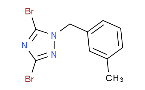 CAS No. 1240572-63-7, 3,5-Dibromo-1-[(3-methylphenyl)methyl]-1h-1,2,4-triazole