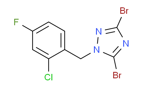 CAS No. 1240580-86-2, 3,5-Dibromo-1-[(2-chloro-4-fluorophenyl)methyl]-1h-1,2,4-triazole