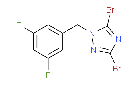 CAS No. 1240571-60-1, 3,5-Dibromo-1-[(3,5-difluorophenyl)methyl]-1h-1,2,4-triazole