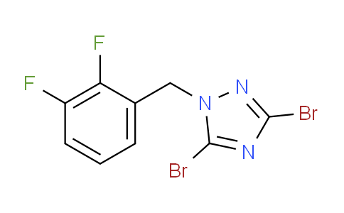 CAS No. 1240568-66-4, 3,5-Dibromo-1-[(2,3-difluorophenyl)methyl]-1h-1,2,4-triazole
