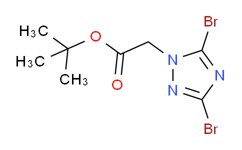 CAS No. 1240569-94-1, tert-Butyl 2-(3,5-dibromo-1h-1,2,4-triazol-1-yl)acetate