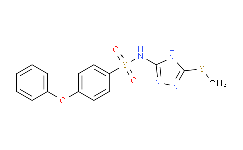 CAS No. 1021088-95-8, N-[5-(Methylsulfanyl)-4h-1,2,4-triazol-3-yl]-4-phenoxybenzene-1-sulfonamide