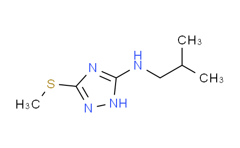 CAS No. 1021088-99-2, N-(2-Methylpropyl)-3-(methylsulfanyl)-1h-1,2,4-triazol-5-amine