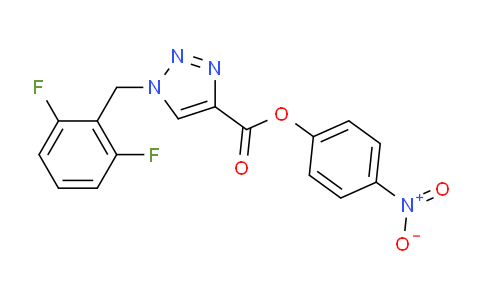 CAS No. 1622071-45-7, 1H-1,2,3-Triazole-4-carboxylic acid, 1-[(2,6-difluorophenyl)methyl]-, 4-nitrophenyl ester