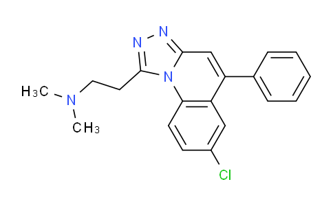 CAS No. 72882-78-1, 2-(7-Chloro-5-phenyl-[1,2,4]triazolo[4,3-a]quinolin-1-yl)- N,N-dimethylethan-1-amine