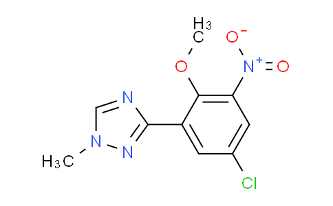 CAS No. 2245111-21-9, 3-(5-chloro-2-methoxy-3-nitrophenyl)-1-methyl-1H-1,2,4-triazole
