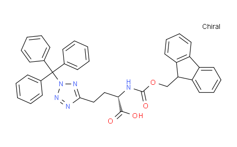 CAS No. 1820580-80-0, (2S)-2-({[(9H-fluoren-9-yl)methoxy]carbonyl}amino)-4-[2-(triphenylmethyl)-2H-1,2,3,4-tetrazol-5-yl]butanoic acid