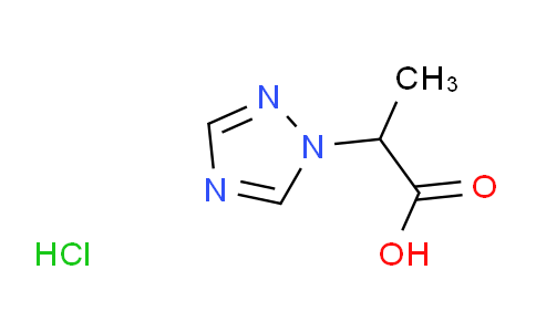 CAS No. 1185297-13-5, 2-(1H-1,2,4-triazol-1-yl)propanoic acid hydrochloride