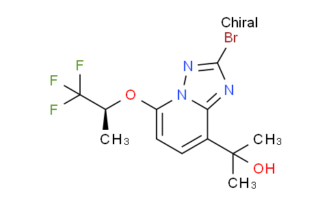 CAS No. 2170793-02-7, 2-[2-bromo-5-[(1S)-2,2,2-trifluoro-1-methyl-ethoxy]-[1,2,4]triazolo[1,5-a]pyridin-8-yl]propan-2-ol