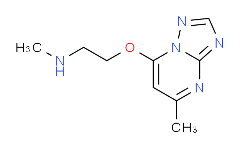CAS No. 1250173-02-4, methyl[2-({5-methyl-[1,2,4]triazolo[1,5-a]pyrimidin-7-yl}oxy)ethyl]amine