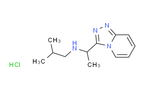 CAS No. 1258640-82-2, (2-methylpropyl)(1-{[1,2,4]triazolo[4,3-a]pyridin-3-yl}ethyl)amine hydrochloride