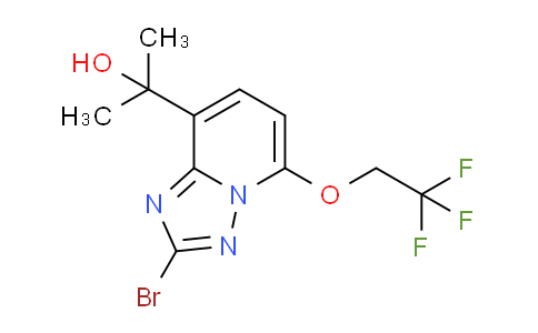 CAS No. 2170792-96-6, 2-[2-bromo-5-(2,2,2-trifluoroethoxy)-[1,2,4]triazolo[1,5-a]pyridin-8-yl]propan-2-ol