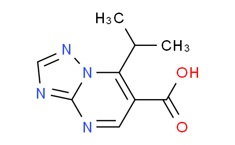 CAS No. 1049605-05-1, 7-(propan-2-yl)-[1,2,4]triazolo[1,5-a]pyrimidine-6-carboxylic acid