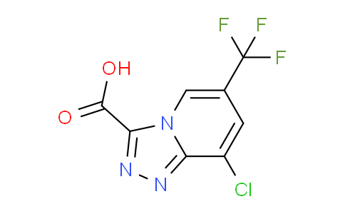 CAS No. 1211803-76-7, 8-chloro-6-(trifluoromethyl)-[1,2,4]triazolo[4,3-a]pyridine-3-carboxylic acid