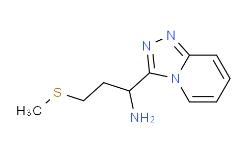 CAS No. 901273-33-4, 3-(methylsulfanyl)-1-{[1,2,4]triazolo[4,3-a]pyridin-3-yl}propan-1-amine