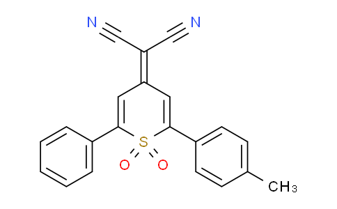 CAS No. 135215-38-2, 2-(1,1-dioxido-2-phenyl-6-(p-tolyl)-4H-thiopyran-4-ylidene)malononitrile