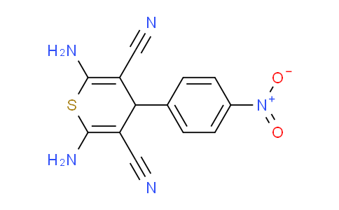 CAS No. 127118-57-4, 2,6-diamino-4-(4-nitrophenyl)-4H-thiopyran-3,5-dicarbonitrile