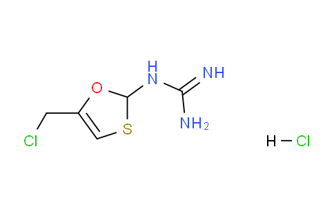 CAS No. 84545-70-0, 1-(5-(chloromethyl)-1,3-oxathiol-2-yl)guanidine hydrochloride