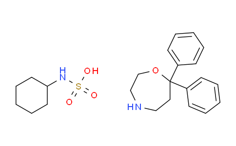 CAS No. 60163-57-7, 7,7-diphenyl-1,4-oxazepane cyclohexylsulfamate