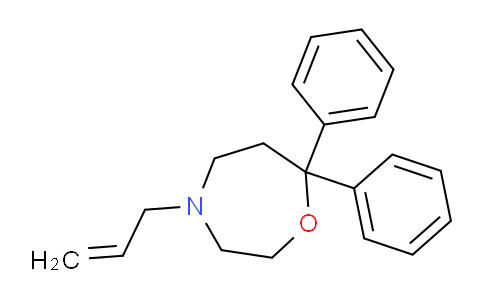 CAS No. 62537-41-1, 4-allyl-7,7-diphenyl-1,4-oxazepane