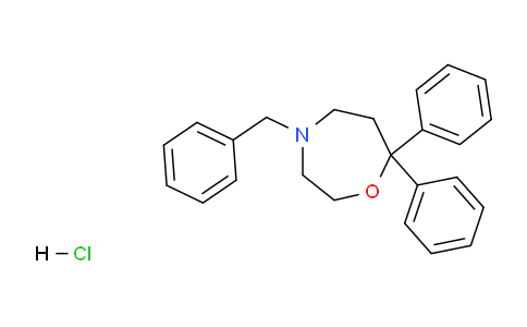 CAS No. 60162-87-0, 4-benzyl-7,7-diphenyl-1,4-oxazepane hydrochloride