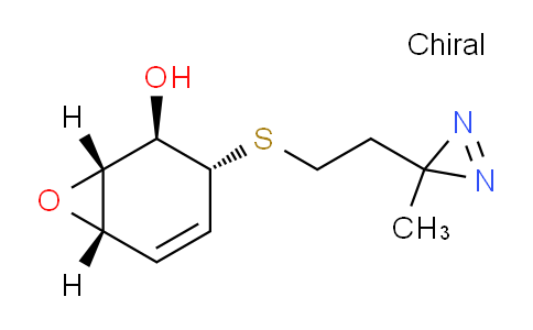 CAS No. 136353-70-3, (1R,2R,3R,6S)-3-((2-(3-methyl-3H-diazirin-3-yl)ethyl)thio)-7-oxabicyclo[4.1.0]hept-4-en-2-ol
