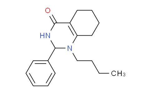 CAS No. 62607-99-2, 1-Butyl-2-phenyl-2,3,5,6,7,8-hexahydroquinazolin-4(1H)-one
