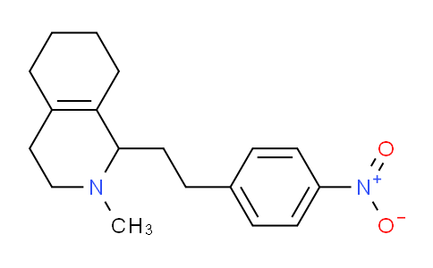 CAS No. 63938-02-3, 2-Methyl-1-(4-nitrophenethyl)-1,2,3,4,5,6,7,8-octahydroisoquinoline