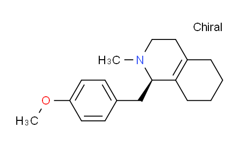 CAS No. 67596-84-3, (R)-1-(4-Methoxybenzyl)-2-methyl-1,2,3,4,5,6,7,8-octahydroisoquinoline