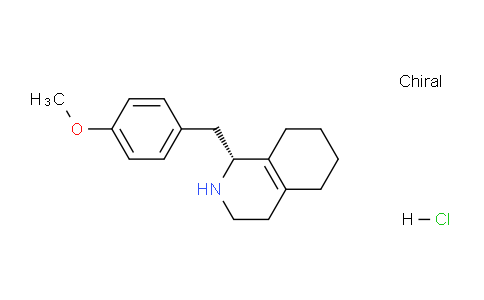 CAS No. 69735-34-8, (R)-1-(4-Methoxybenzyl)-1,2,3,4,5,6,7,8-octahydroisoquinoline hydrochloride