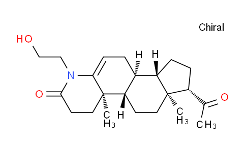 CAS No. 4379-76-4, (4AR,4bS,6aS,7S,9aS,9bS)-7-acetyl-1-(2-hydroxyethyl)-4a,6a-dimethyl-4,4a,4b,5,6,6a,7,8,9,9a,9b,10-dodecahydro-1H-indeno[5,4-f]quinolin-2(3H)-one