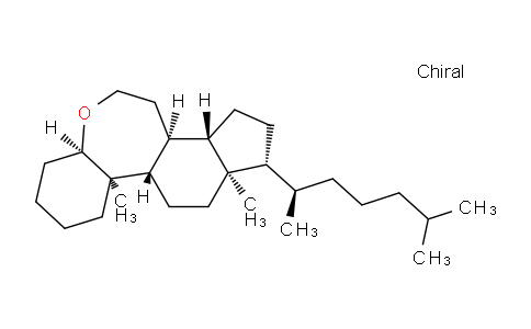 CAS No. 115114-66-4, (3aR,7aR,7bS,9aR,10R,12aS,12bS)-7a,9a-Dimethyl-10-((R)-6-methylheptan-2-yl)hexadecahydro-1H-benzo[b]indeno[5,4-d]oxepine