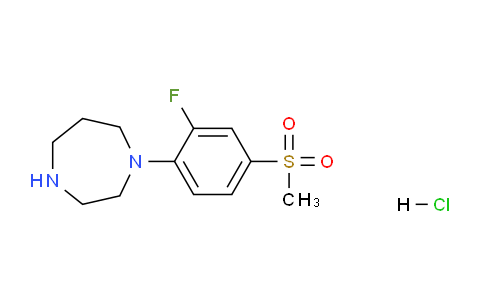 CAS No. 1185298-61-6, 1-(2-Fluoro-4-(methylsulfonyl)phenyl)-1,4-diazepane hydrochloride