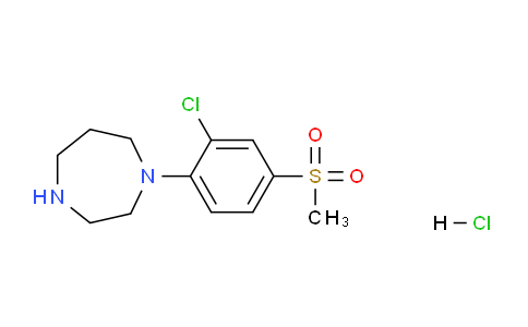 DY770305 | 1170490-96-6 | 1-(2-Chloro-4-(methylsulfonyl)phenyl)-1,4-diazepane hydrochloride