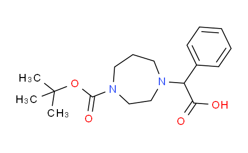DY770311 | 834884-90-1 | 2-(4-(tert-Butoxycarbonyl)-1,4-diazepan-1-yl)-2-phenylacetic acid