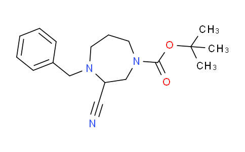 CAS No. 1823295-64-2, tert-Butyl 4-benzyl-3-cyano-1,4-diazepane-1-carboxylate