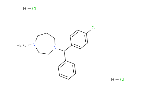 CAS No. 1982-36-1, 1-((4-Chlorophenyl)(phenyl)methyl)-4-methyl-1,4-diazepane dihydrochloride