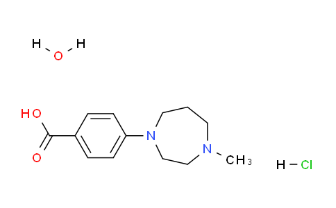 CAS No. 906352-84-9, 4-(4-Methyl-1,4-diazepan-1-yl)benzoic acid hydrochloride hydrate