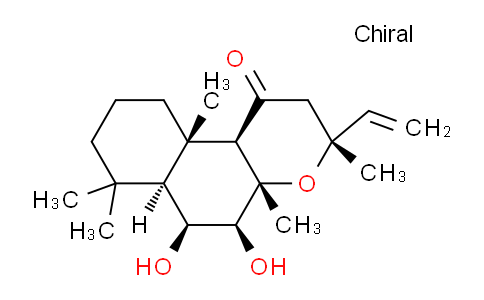 CAS No. 64657-19-8, (3R,4AS,5S,6S,6aS,10aS,10bR)-5,6-dihydroxy-3,4a,7,7,10a-pentamethyl-3-vinyldodecahydro-1H-benzo[f]chromen-1-one