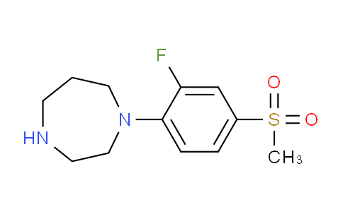 CAS No. 849924-88-5, 1-(2-Fluoro-4-(methylsulfonyl)phenyl)-1,4-diazepane