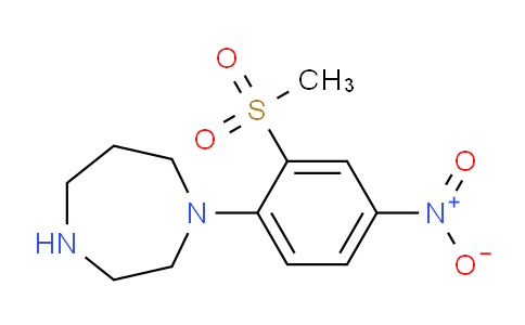 CAS No. 951624-89-8, 1-(2-(Methylsulfonyl)-4-nitrophenyl)-1,4-diazepane