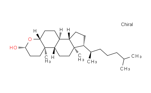 CAS No. 6197-99-5, (2R,4AR,4bS,6aR,7R,9aS,9bS,11aR)-4a,6a-dimethyl-7-((R)-6-methylheptan-2-yl)hexadecahydroindeno[5,4-f]chromen-2-ol